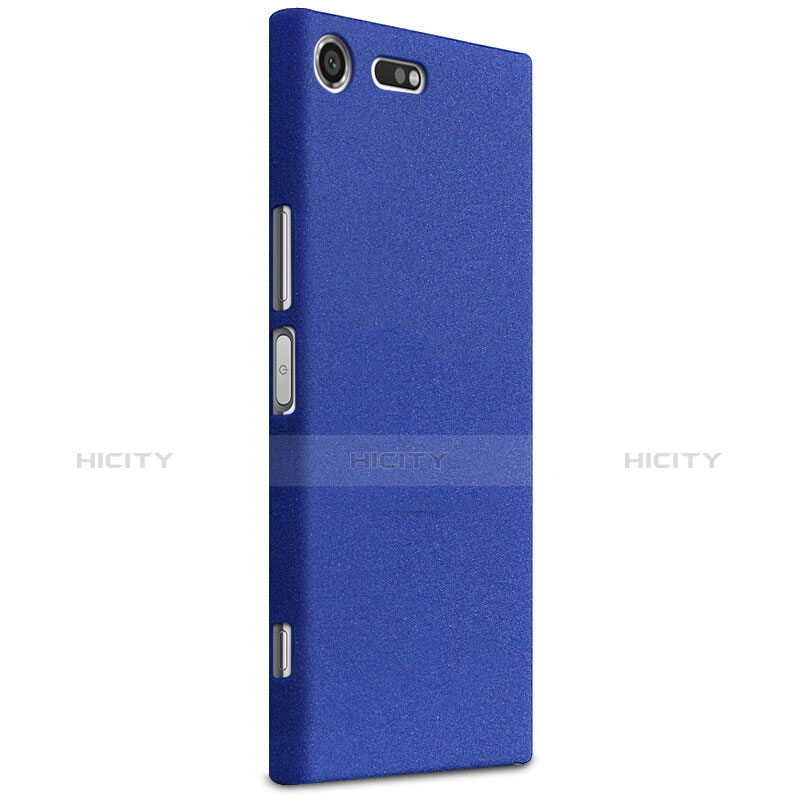 Coque Plastique Rigide Etui Sables Mouvants pour Sony Xperia XZ Premium Bleu Plus