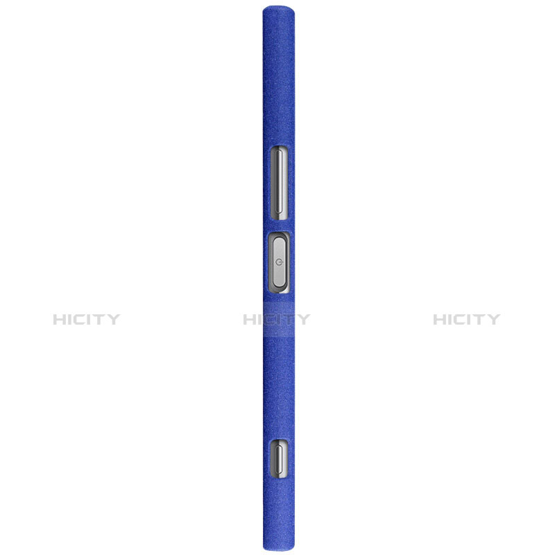 Coque Plastique Rigide Etui Sables Mouvants pour Sony Xperia XZ Premium Bleu Plus