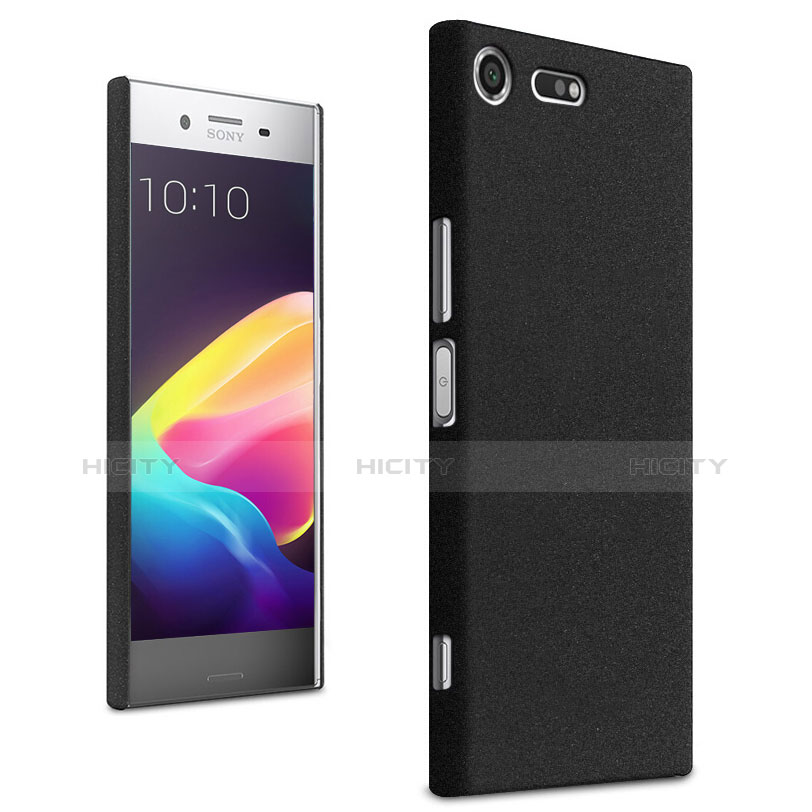 Coque Plastique Rigide Etui Sables Mouvants pour Sony Xperia XZ Premium Noir Plus