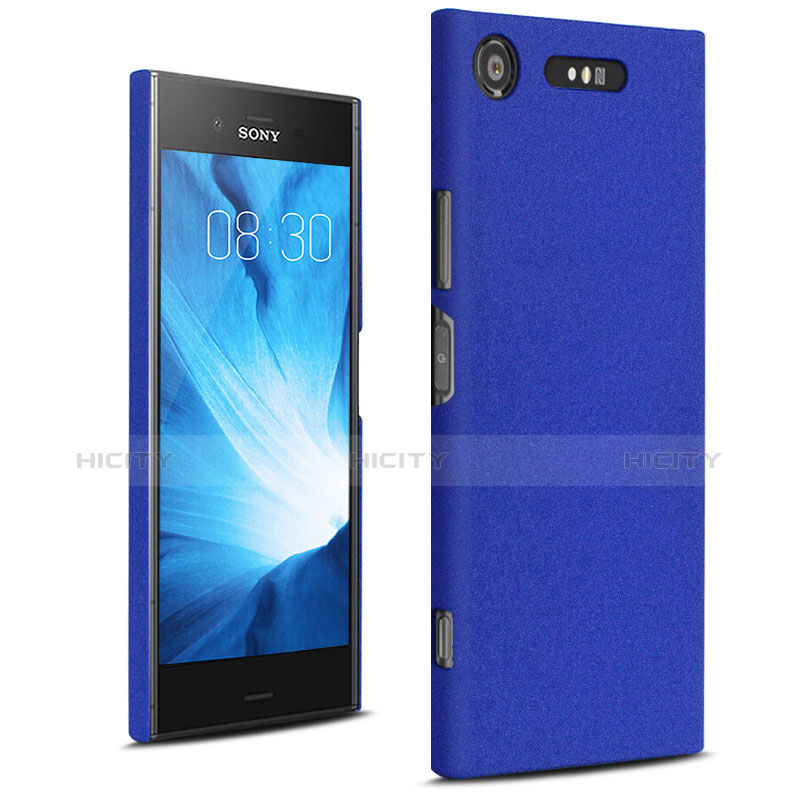 Coque Plastique Rigide Etui Sables Mouvants pour Sony Xperia XZ1 Bleu Plus