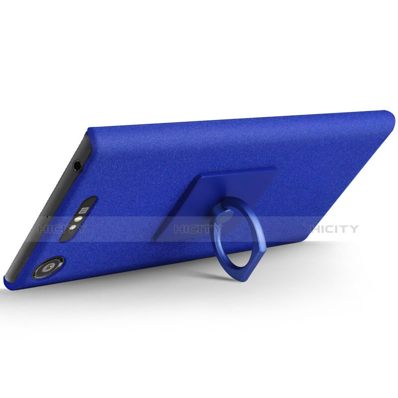 Coque Plastique Rigide Etui Sables Mouvants pour Sony Xperia XZ1 Bleu Plus