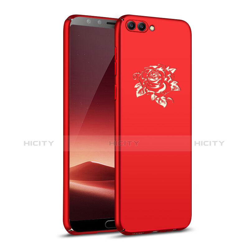 Coque Plastique Rigide Fleurs pour Huawei Nova 2S Rouge Plus