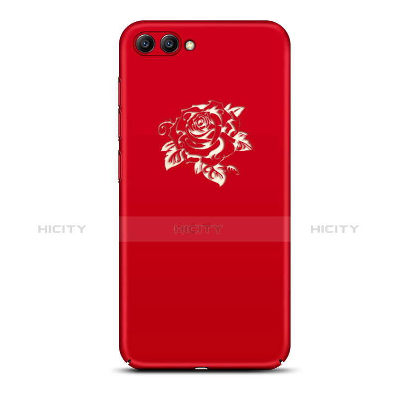 Coque Plastique Rigide Fleurs pour Huawei Nova 2S Rouge Plus