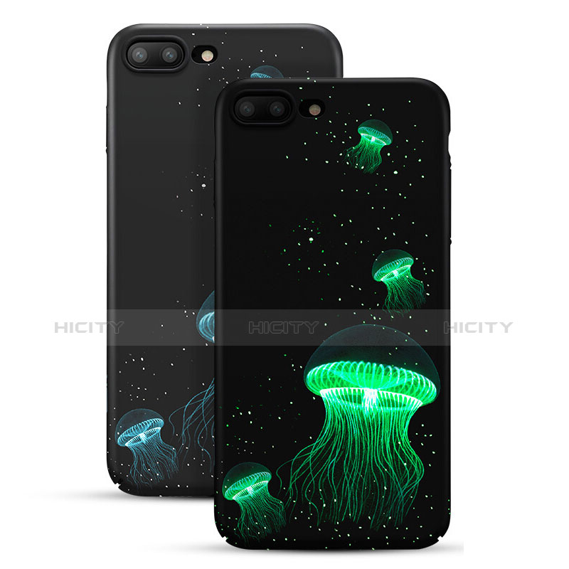 Coque Plastique Rigide Fluorescence pour Apple iPhone 7 Plus Noir Plus