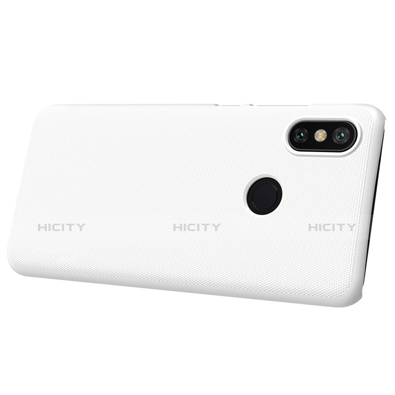 Coque Plastique Rigide Mailles Filet M01 pour Xiaomi Mi 6X Blanc Plus