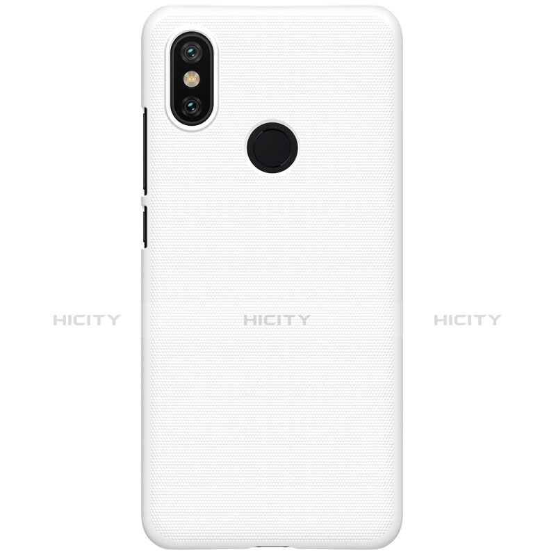 Coque Plastique Rigide Mailles Filet M01 pour Xiaomi Mi 6X Blanc Plus