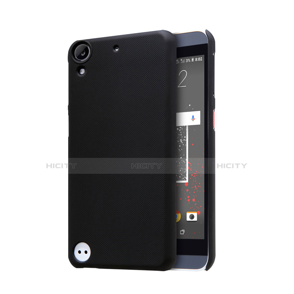 Coque Plastique Rigide Mailles Filet pour HTC Desire 530 Noir Plus