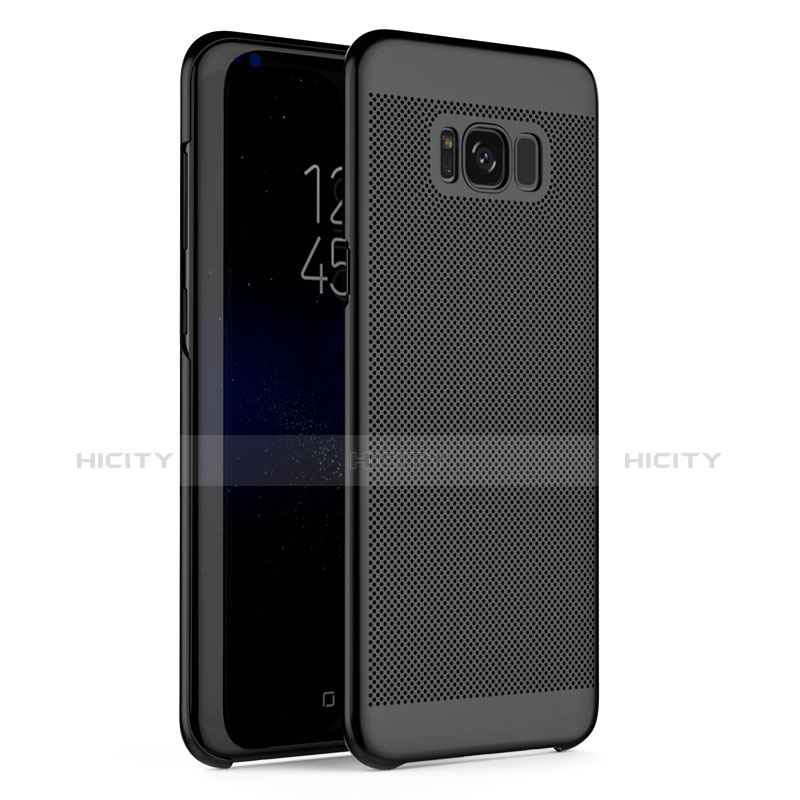 Coque Plastique Rigide Mailles Filet pour Samsung Galaxy S8 Noir Plus