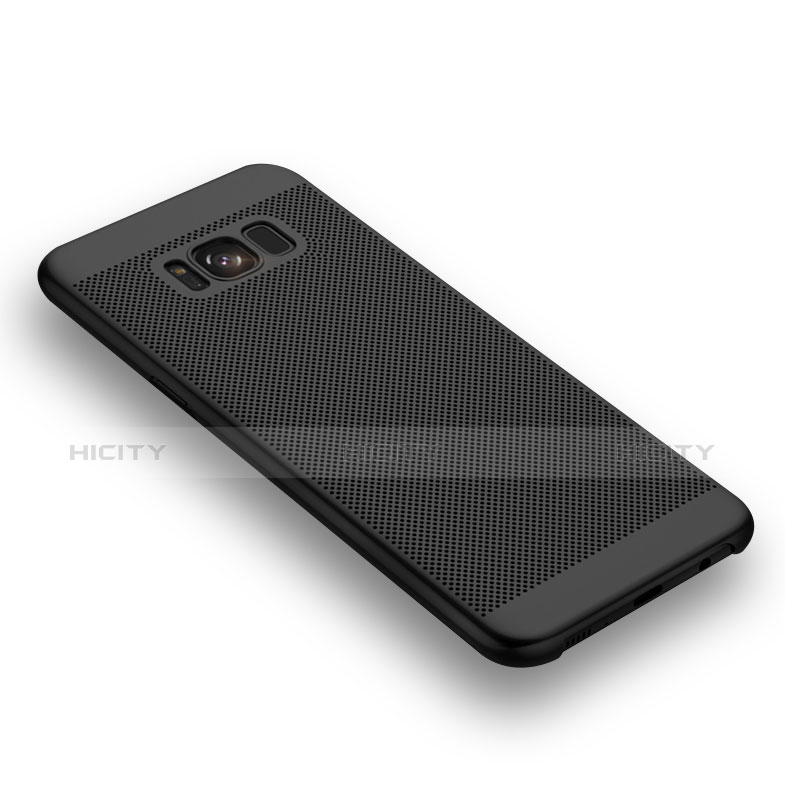 Coque Plastique Rigide Mailles Filet pour Samsung Galaxy S8 Noir Plus