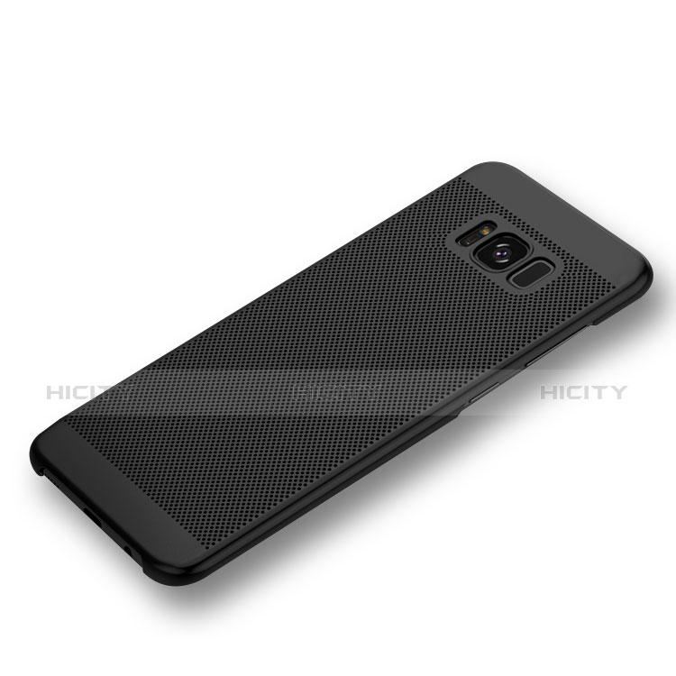 Coque Plastique Rigide Mailles Filet pour Samsung Galaxy S8 Noir Plus