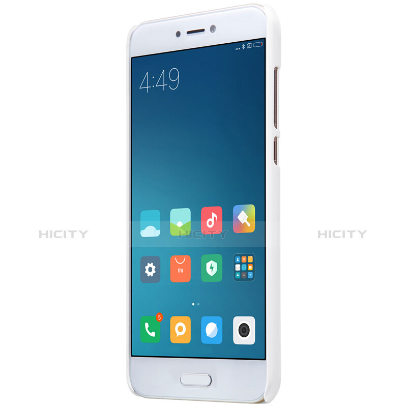 Coque Plastique Rigide Mailles Filet pour Xiaomi Mi 5C Blanc Plus