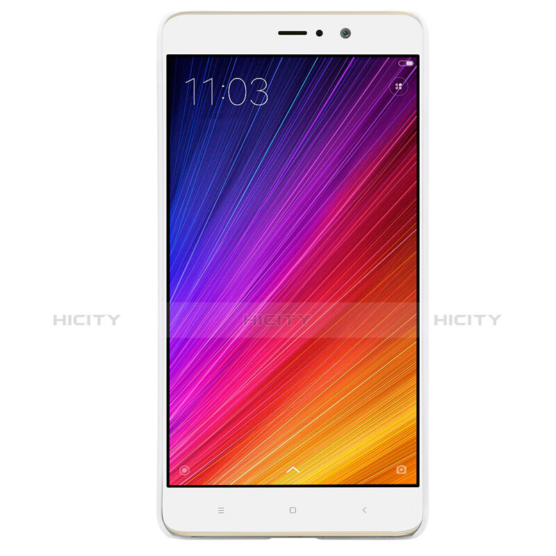 Coque Plastique Rigide Mailles Filet pour Xiaomi Mi 5S Plus Blanc Plus