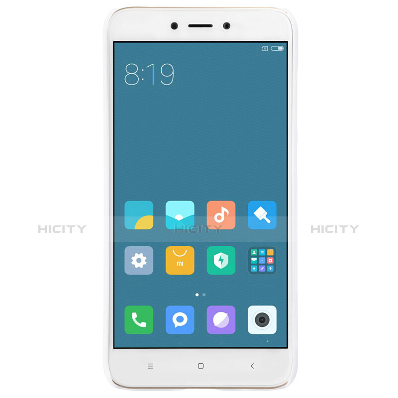 Coque Plastique Rigide Mailles Filet pour Xiaomi Redmi 4X Blanc Plus