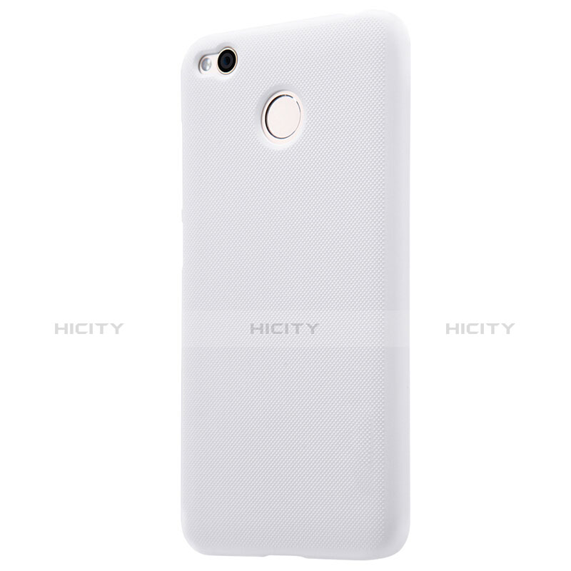 Coque Plastique Rigide Mailles Filet pour Xiaomi Redmi 4X Blanc Plus