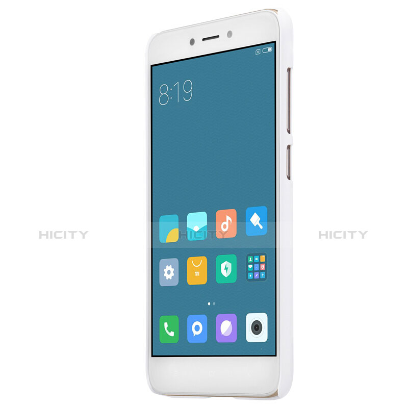 Coque Plastique Rigide Mailles Filet pour Xiaomi Redmi 4X Blanc Plus