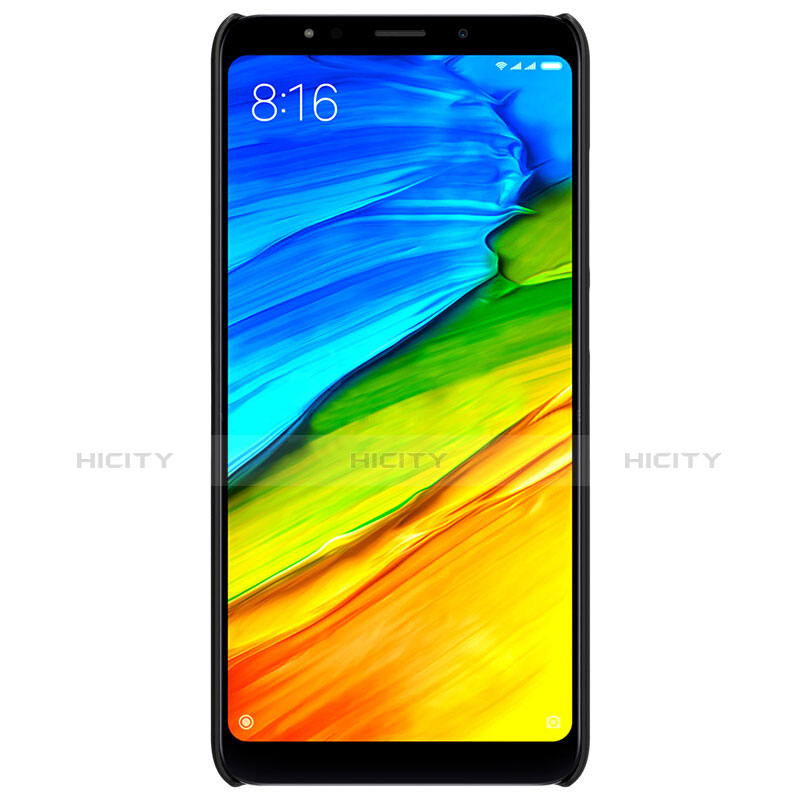 Coque Plastique Rigide Mailles Filet pour Xiaomi Redmi 5 Noir Plus