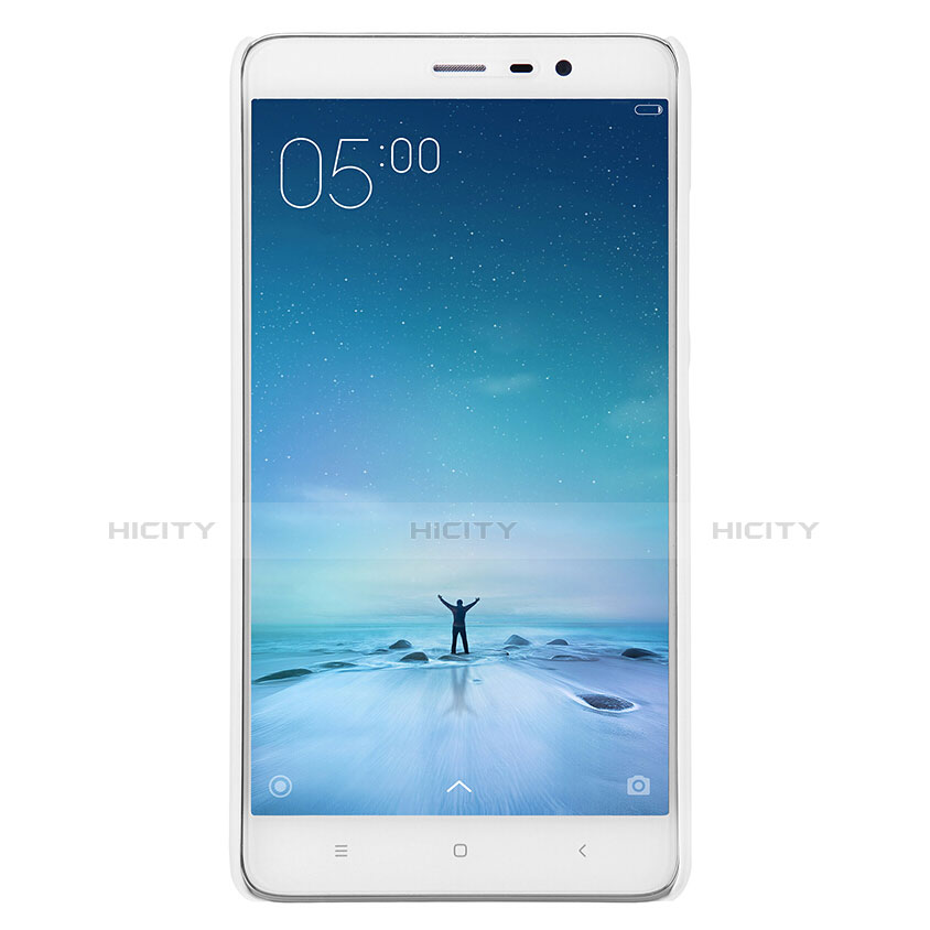 Coque Plastique Rigide Mailles Filet pour Xiaomi Redmi Note 3 MediaTek Blanc Plus