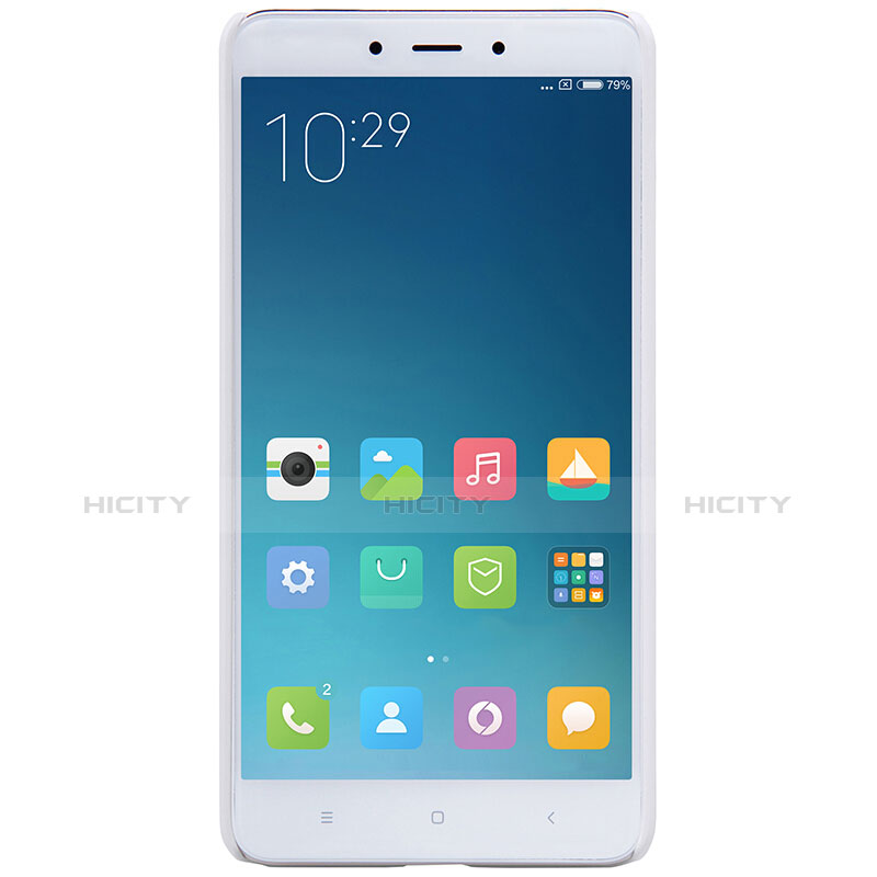 Coque Plastique Rigide Mailles Filet pour Xiaomi Redmi Note 4 Blanc Plus