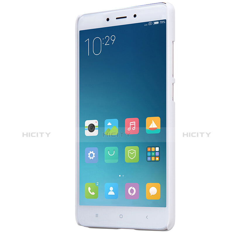 Coque Plastique Rigide Mailles Filet pour Xiaomi Redmi Note 4 Blanc Plus