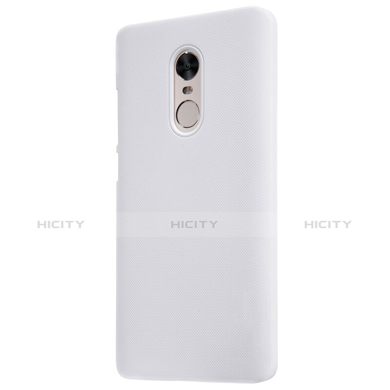 Coque Plastique Rigide Mailles Filet pour Xiaomi Redmi Note 4 Standard Edition Blanc Plus