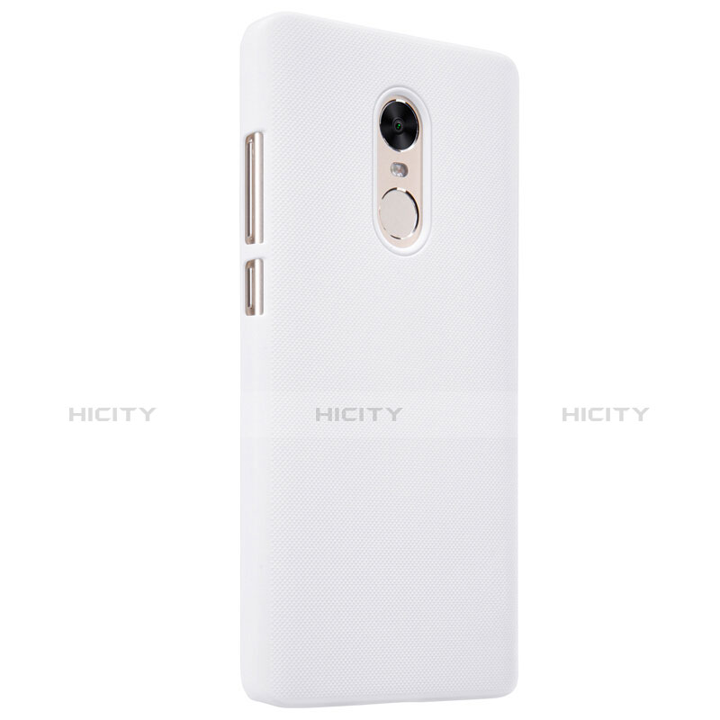 Coque Plastique Rigide Mailles Filet pour Xiaomi Redmi Note 4 Standard Edition Blanc Plus