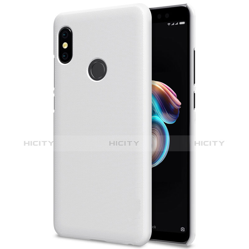 Coque Plastique Rigide Mailles Filet pour Xiaomi Redmi Note 5 Blanc Plus