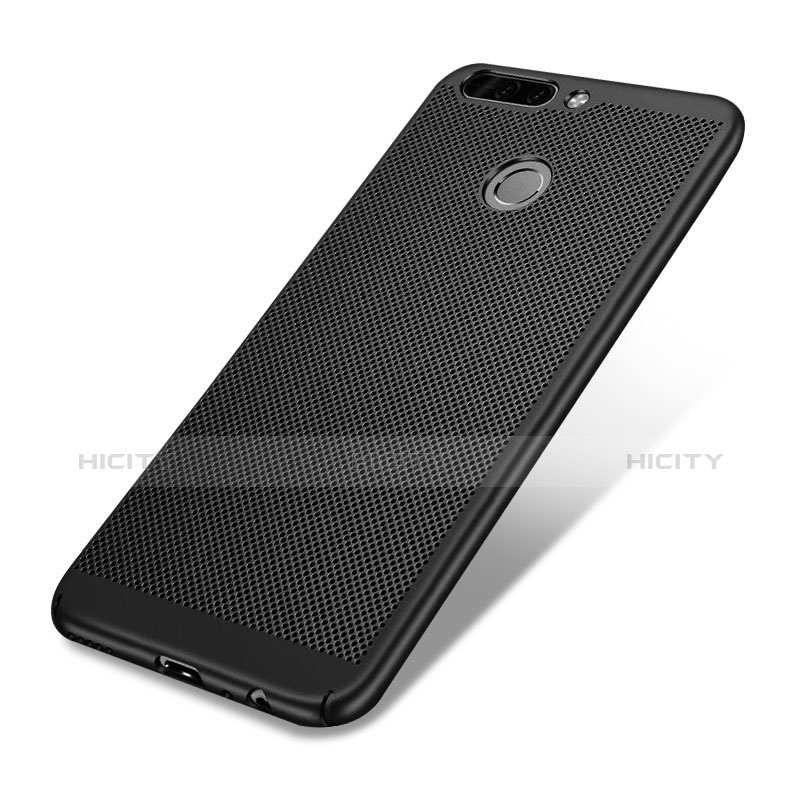 Coque Plastique Rigide Mailles Filet W01 pour Huawei Honor 8 Pro Noir Plus