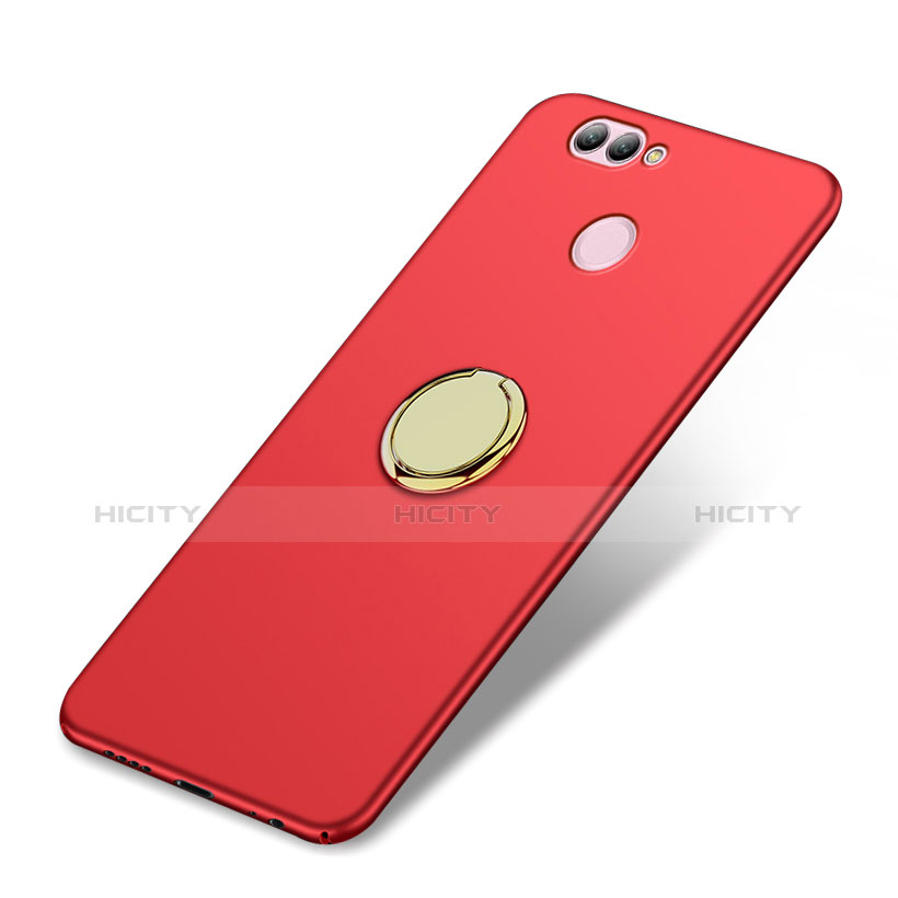 Coque Plastique Rigide Mat avec Support Bague Anneau A02 pour Huawei Nova 2 Rouge Plus