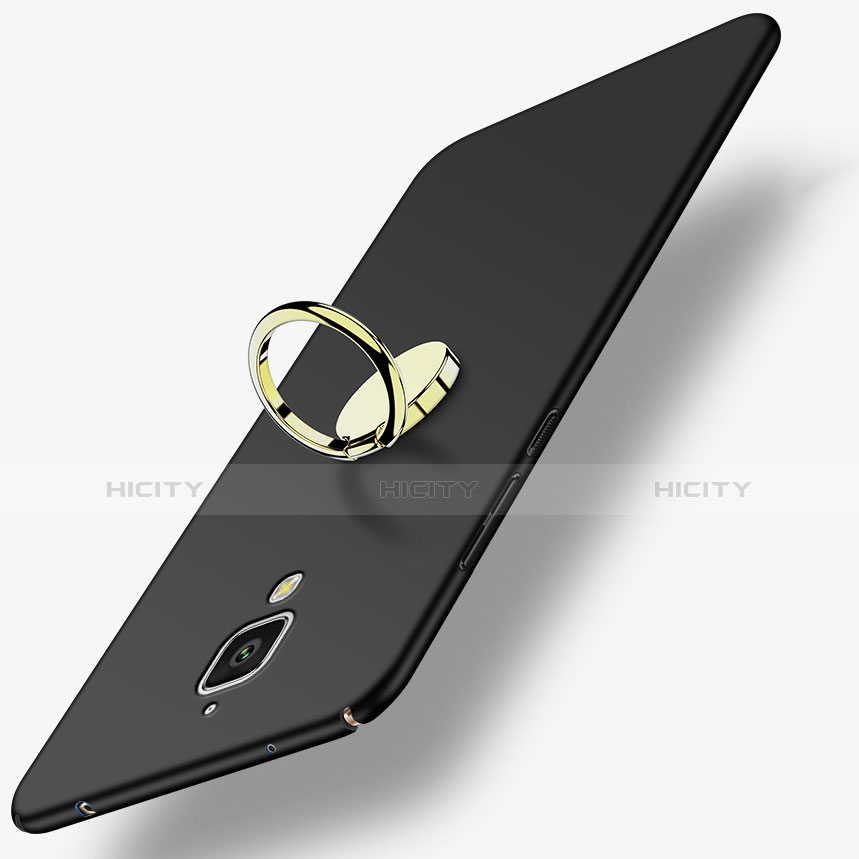 Coque Plastique Rigide Mat avec Support Bague Anneau A02 pour Xiaomi Mi 4 Noir Plus