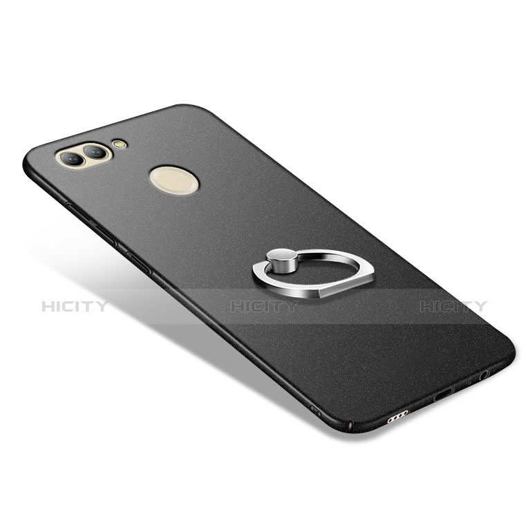 Coque Plastique Rigide Mat avec Support Bague Anneau A03 pour Huawei Nova 2 Plus Noir Plus