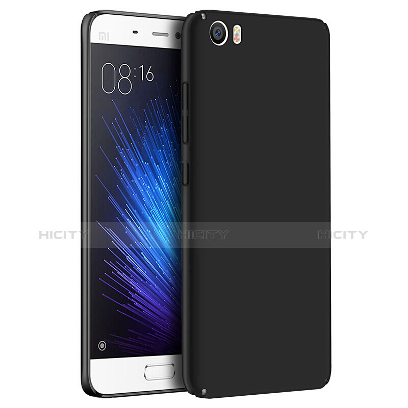 Coque Plastique Rigide Mat avec Support Bague Anneau A04 pour Xiaomi Mi 5 Noir Plus