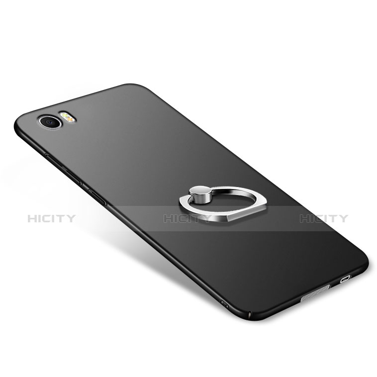 Coque Plastique Rigide Mat avec Support Bague Anneau R01 pour Xiaomi Mi Note Noir Plus