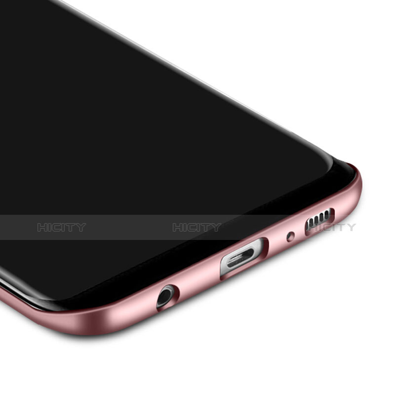 Coque Plastique Rigide Mat et Support Bague Anneau pour Samsung Galaxy S8 Rose Plus