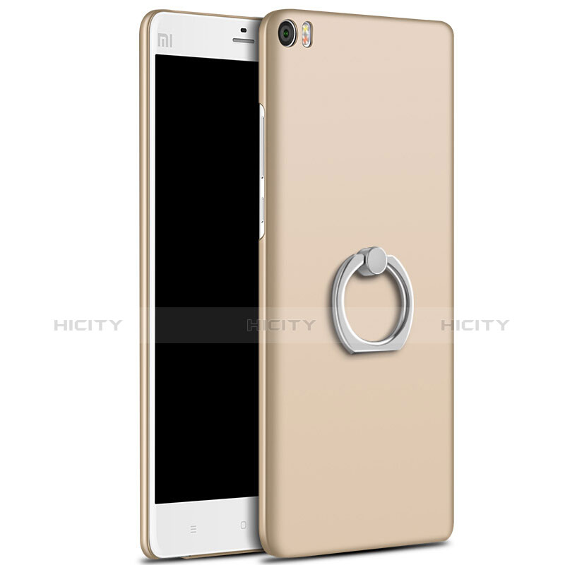 Coque Plastique Rigide Mat et Support Bague Anneau pour Xiaomi Mi Note Or Plus