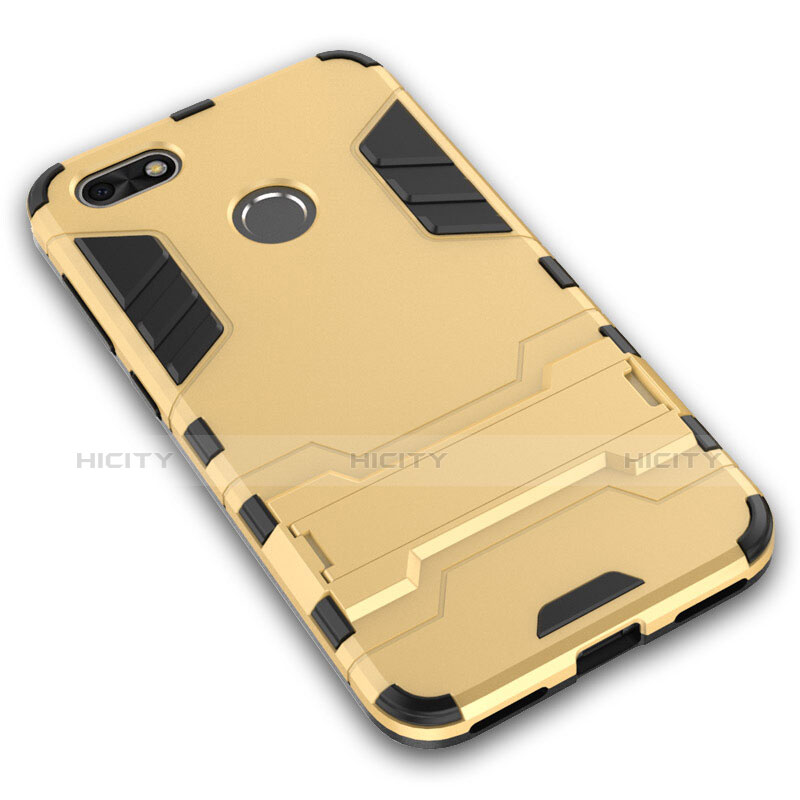 Coque Plastique Rigide Mat et Support pour Huawei Enjoy 7 Or Plus