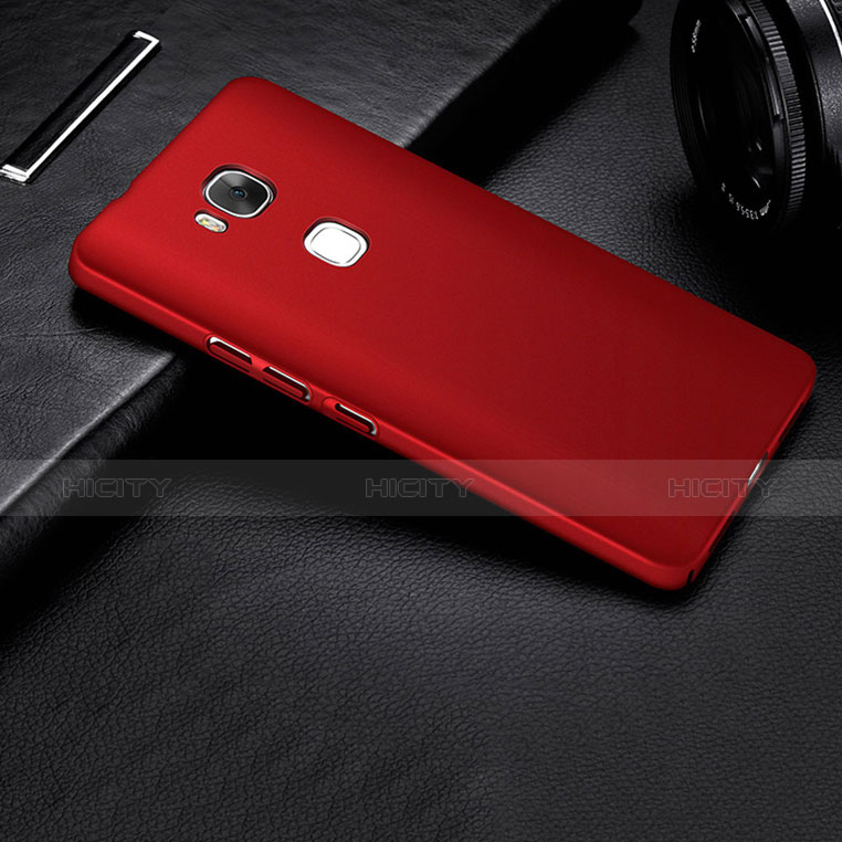 Coque Plastique Rigide Mat M01 pour Huawei Honor 5X Rouge Plus