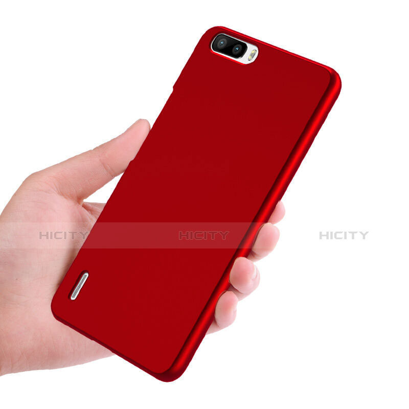 Coque Plastique Rigide Mat M01 pour Huawei Honor 6 Plus Rouge Plus