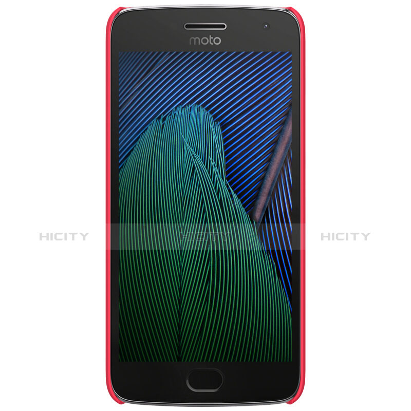 Coque Plastique Rigide Mat M01 pour Motorola Moto G5 Plus Rouge Plus