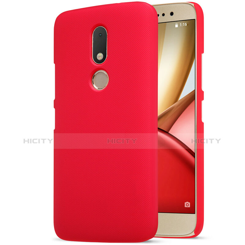 Coque Plastique Rigide Mat M01 pour Motorola Moto M XT1662 Rouge Plus