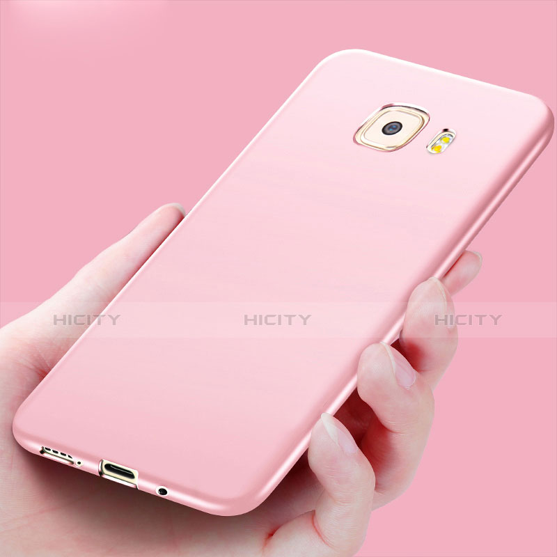 Coque Plastique Rigide Mat M01 pour Samsung Galaxy C9 Pro C9000 Or Rose Plus