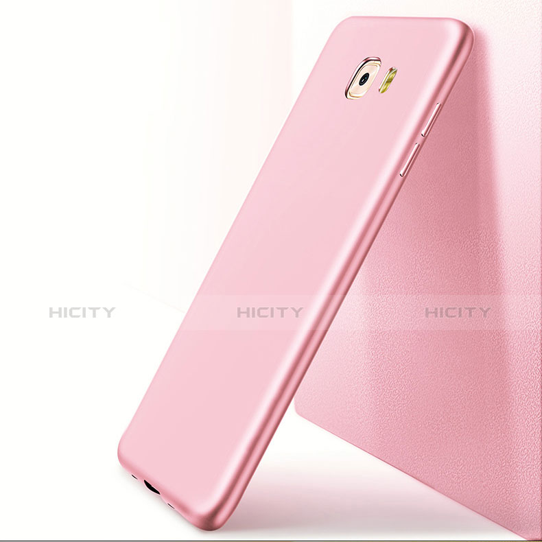 Coque Plastique Rigide Mat M01 pour Samsung Galaxy C9 Pro C9000 Or Rose Plus