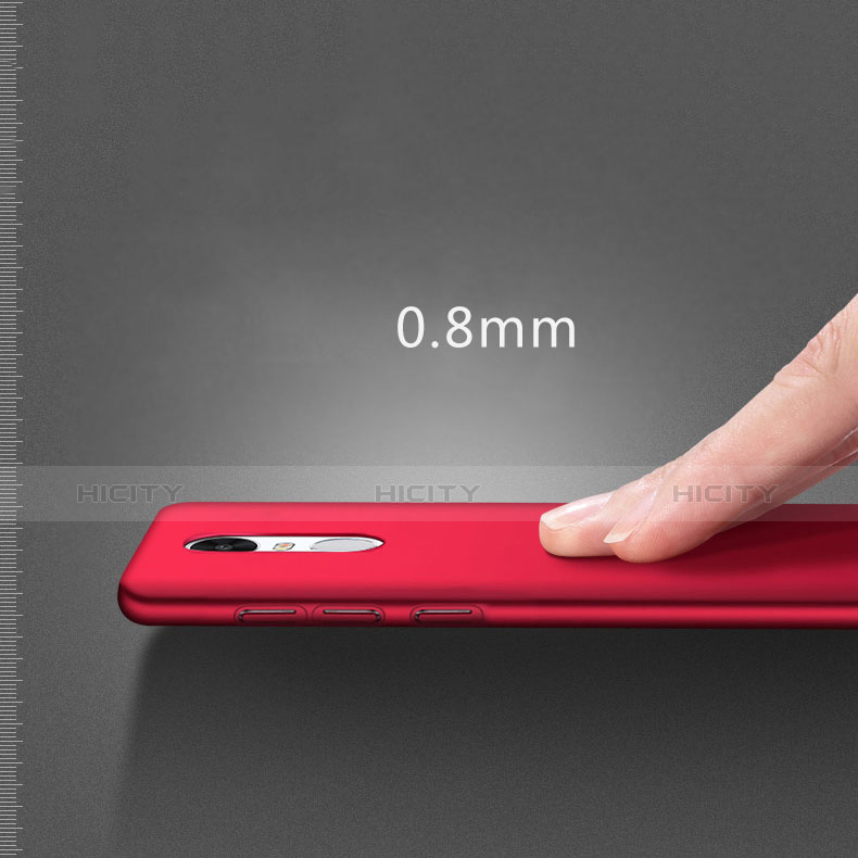 Coque Plastique Rigide Mat M01 pour Xiaomi Redmi Note 3 MediaTek Rouge Plus