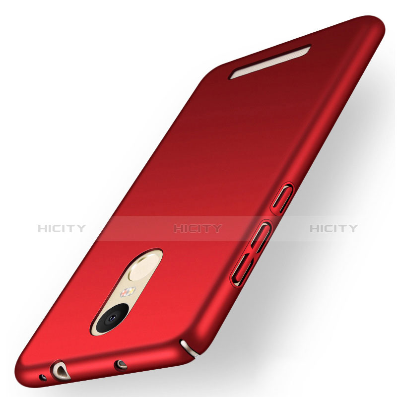 Coque Plastique Rigide Mat M01 pour Xiaomi Redmi Note 3 Pro Rouge Plus