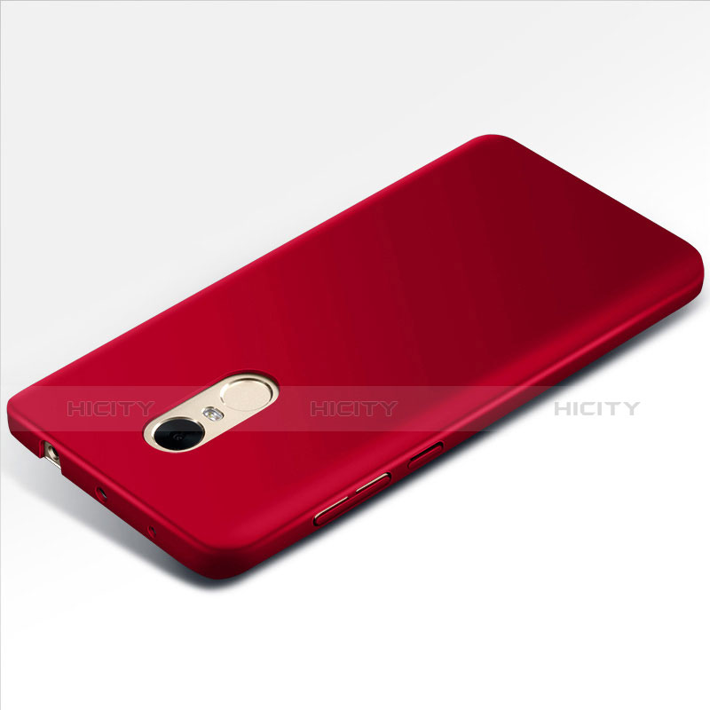 Coque Plastique Rigide Mat M01 pour Xiaomi Redmi Note 4X High Edition Rouge Plus