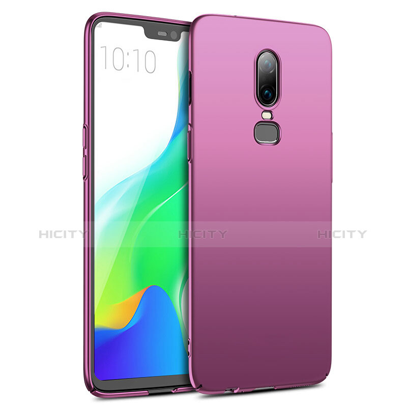 Coque Plastique Rigide Mat M02 pour OnePlus 6 Violet Plus