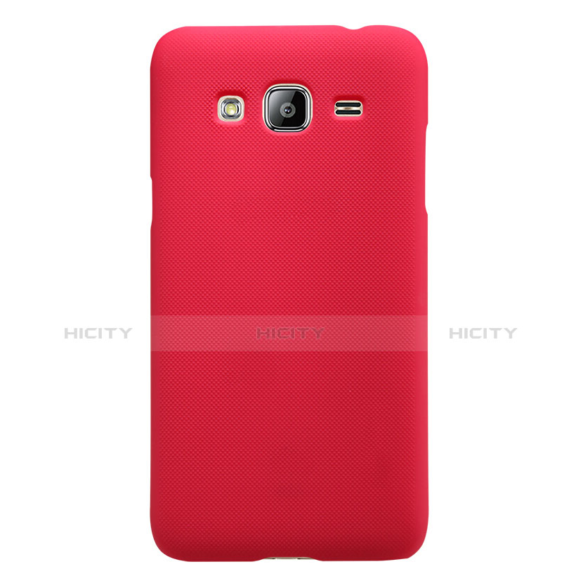 Coque Plastique Rigide Mat M02 pour Samsung Galaxy Amp Prime J320P J320M Rouge Plus