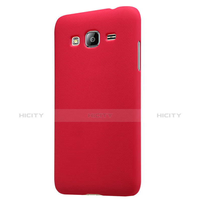 Coque Plastique Rigide Mat M02 pour Samsung Galaxy Amp Prime J320P J320M Rouge Plus