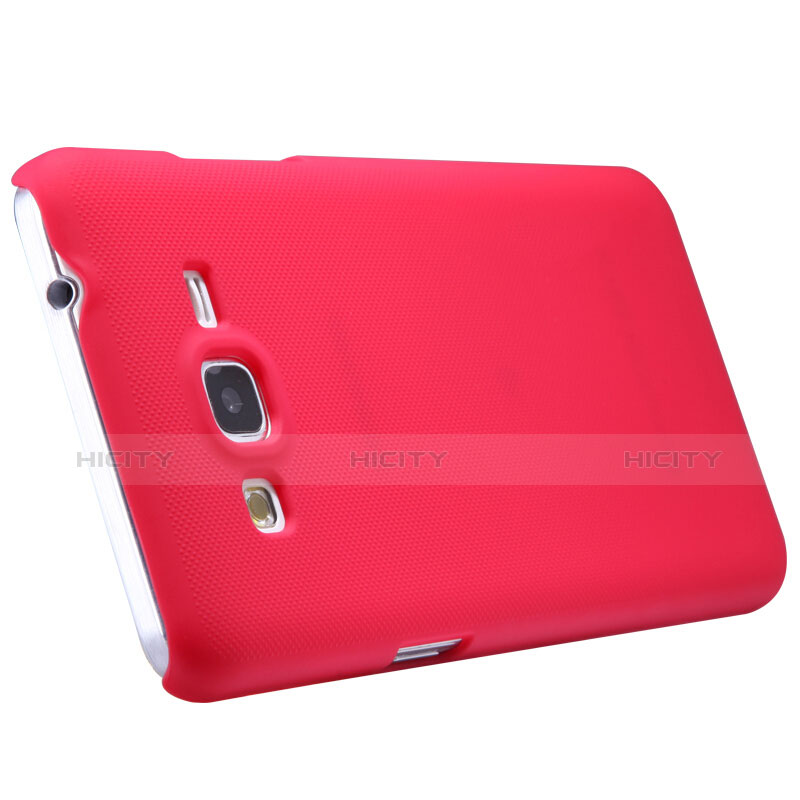 Coque Plastique Rigide Mat M02 pour Samsung Galaxy Grand Prime 4G G531F Duos TV Rouge Plus