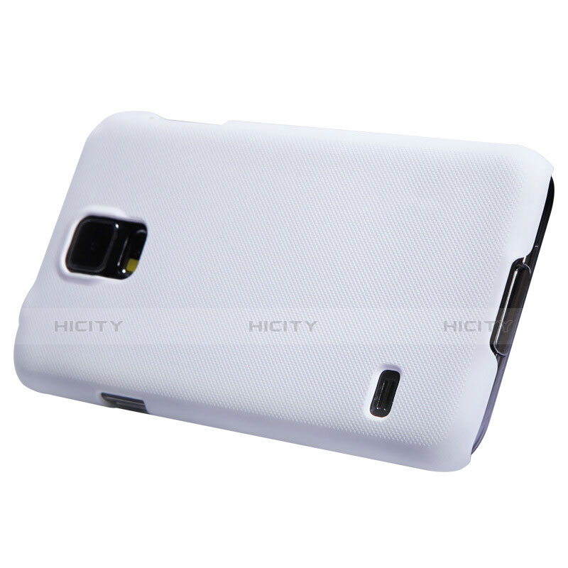 Coque Plastique Rigide Mat M02 pour Samsung Galaxy S5 G900F G903F Blanc Plus