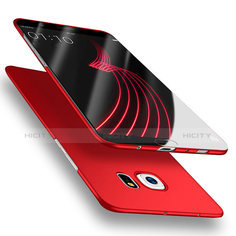 Coque Plastique Rigide Mat M02 pour Samsung Galaxy S6 Duos SM-G920F G9200 Rouge Plus